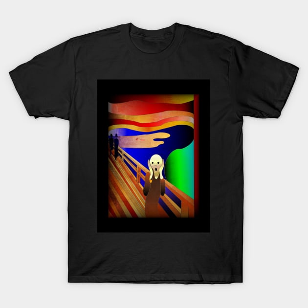 The Scream By Edvard Munch - My Interpretation. T-Shirt by OriginalDarkPoetry